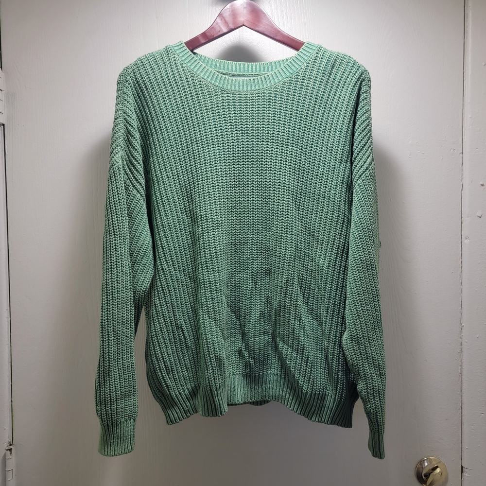 Women's Green Crewneck Sweater